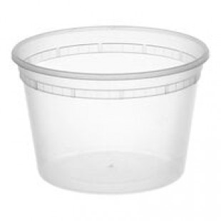 Pactiv/Newspring 16 oz. Translucent Round Deli Container - 480/Case