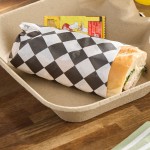 Choice Molded Fiber / Pulp 24-44 oz. 2-Cup Carrier with Large Tray - 50/Pack