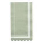 Sophistiplate Cream Scalloped Edge Paper Guest Towel - 240/Case
