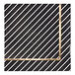 Sophistiplate Everyday Black Paper Cocktail Napkin - 240/Case Sophistiplate Everyday Black Paper Cocktail Napkin - 240/Case