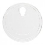 Tossware Natural 12 oz. Customizable Plant-Based PLA Plastic Rounded Bottom Arc 98 mm Cold Cup - 1,000/Case
