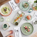 Acopa Pangea 22 oz. Harbor Blue Matte Porcelain Pasta Bowl - Sample
