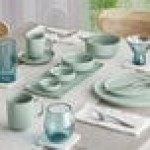 Acopa Pangea 22 oz. Harbor Blue Matte Porcelain Pasta Bowl - Sample
