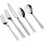 Acopa Skyscraper 18/8 Stainless Steel Extra Heavy Weight Flatware 5-Piece Set - Sample Acopa Skyscraper 18/8 Stainless Steel Extra Heavy Weight Flatware 5-Piece Set - Sample