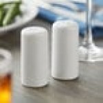 American Metalcraft CSPR1 2.5 oz. Ceramic Round Salt and Pepper Shaker Set American Metalcraft CSPR1 2.5 oz. Ceramic Round Salt and Pepper Shaker Set