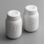 American Metalcraft CSPR1 2.5 oz. Ceramic Round Salt and Pepper Shaker Set American Metalcraft CSPR1 2.5 oz. Ceramic Round Salt and Pepper Shaker Set