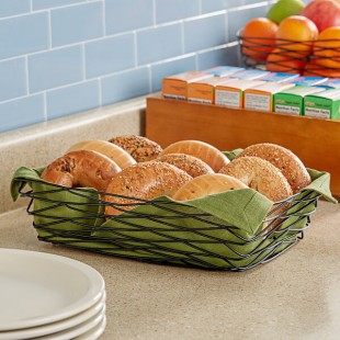 TableCraft BK17212 Artisan Rectangular Black Wire Basket - 12 TableCraft BK17212 Artisan Rectangular Black Wire Basket - 12