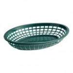 TableCraft C1084FG Forest Green Jumbo Oval Polypropylene Fast Food Basket - 12/Pack TableCraft C1084FG Forest Green Jumbo Oval Polypropylene Fast Food Basket - 12/Pack