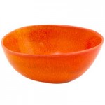Front of the House Kiln 1.5 oz. Blood Orange Porcelain Ramekin - 12/Case