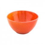 Front of the House Kiln 1.5 oz. Blood Orange Porcelain Ramekin - 12/Case