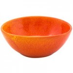 Front of the House Kiln 1.5 oz. Blood Orange Porcelain Ramekin - 12/Case