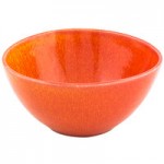 Front of the House Kiln 1.5 oz. Blood Orange Porcelain Ramekin - 12/Case