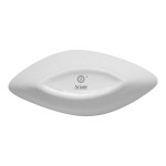 Ariane Miniature 0.67 oz. Ivory Asymmetric Oval Porcelain Coupe Bowl - 18/Case Ariane Miniature 0.67 oz. Ivory Asymmetric Oval Porcelain Coupe Bowl - 18/Case