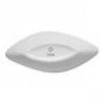 Ariane Miniature 0.67 oz. Ivory Asymmetric Oval Porcelain Coupe Bowl - 18/Case Ariane Miniature 0.67 oz. Ivory Asymmetric Oval Porcelain Coupe Bowl - 18/Case