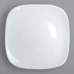 International Tableware Quad 2 oz. Square European White Porcelain Sauce Dish - 36/Case