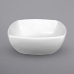 International Tableware Quad 2 oz. Square European White Porcelain Sauce Dish - 36/Case