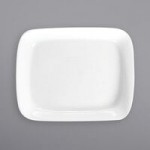 International Tableware Quad 2 oz. Square European White Porcelain Sauce Dish - 36/Case