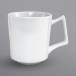International Tableware Quad 2 oz. Square European White Porcelain Sauce Dish - 36/Case