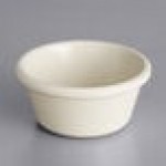 Acopa 6 oz. Bone White Smooth Melamine Ramekin - 12/Case