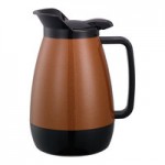 Service Ideas Thermo-Serv 20 oz. Black ABS Plastic Insulated Coffee Carafe / Server with Push-Button Lid PB501BL Service Ideas Thermo-Serv 20 oz. Black ABS Plastic Insulated Coffee Carafe / Server with Push-Button Lid PB501BL
