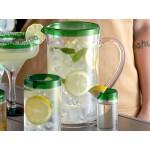 Acopa Tropic 50 oz. Glass Pitcher with Green Rim - 6/Case Acopa Tropic 50 oz. Glass Pitcher with Green Rim - 6/Case