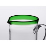 Acopa Tropic 50 oz. Glass Pitcher with Green Rim - 6/Case Acopa Tropic 50 oz. Glass Pitcher with Green Rim - 6/Case