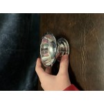 Vollrath 48015 5 oz. Mirror-Finished Stainless Steel Round Paneled Sherbet Dish