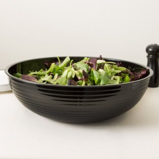 Cambro RSB15CW110 11.2 Qt. Black Camwear® Round Ribbed Bowl Cambro RSB15CW110 11.2 Qt. Black Camwear® Round Ribbed Bowl