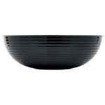 Cambro RSB15CW110 11.2 Qt. Black Camwear® Round Ribbed Bowl