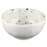Elite Global Solutions D31R-CC Macchiato 5 oz. Chocolate Chip Round Melamine Bowl - 6/Case
