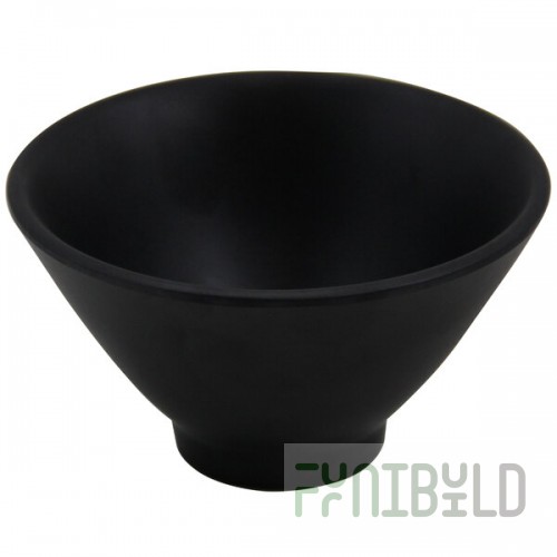 Elite Global Solutions JW124 Zen 8 oz. Round Black Bowl - 6/Case