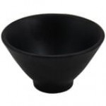 Elite Global Solutions JW124 Zen 8 oz. Round Black Bowl - 6/Case