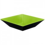 GET B-792-G/BK Brasilia 24 oz. Green and Black Slanted Melamine Bowl GET B-792-G/BK Brasilia 24 oz. Green and Black Slanted Melamine Bowl