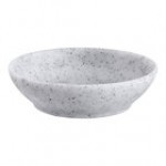 Acopa Cavern 0.75 oz. Light Gray Round Melamine Ramekin - 24/Case