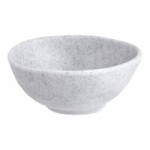 Acopa Cavern 0.75 oz. Light Gray Round Melamine Ramekin - 24/Case