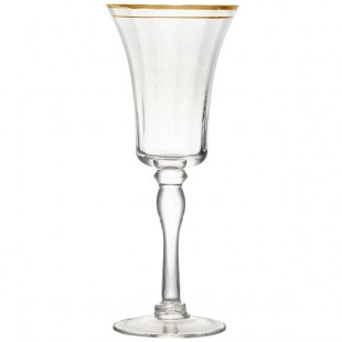 10 Strawberry Street Kate 10 oz. Gold Rimmed Red Wine Glass - 4/Pack