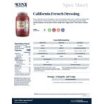 Ken's Foods 1 Gallon California French Dressing - 4/Case Ken's Foods 1 Gallon California French Dressing - 4/Case