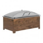 Cal-Mil Sydney Full Size Walnut Chafer with Lid 23143-78