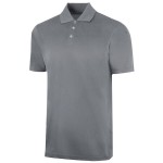 National Patrol by Henry Segal Unisex Customizable Charcoal Gray Short Sleeve Moisture Wicking Polo Shirt with UV Protection - Polyester Mesh -L