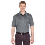 National Patrol by Henry Segal Unisex Customizable Charcoal Gray Short Sleeve Moisture Wicking Polo Shirt with UV Protection - Polyester Mesh -L