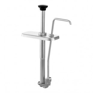 Server Stainless Steel 1.25 oz. Pump with Lid for Slim 2 Qt. Fountain Jar