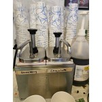 ServSense Triple 2 Qt. Stainless Steel Condiment Dispenser - 3 Stainless Steel Pumps with Adjustable Portion Control ServSense Triple 2 Qt. Stainless Steel Condiment Dispenser - 3 Stainless Steel Pumps with Adjustable Portion Control