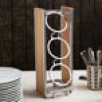 Cal-Mil 1283 Eco Modern Bamboo 3-Cylinder Vertical Flatware / Condiment Display Cal-Mil 1283 Eco Modern Bamboo 3-Cylinder Vertical Flatware / Condiment Display