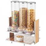 Cal-Mil 1283 Eco Modern Bamboo 3-Cylinder Vertical Flatware / Condiment Display Cal-Mil 1283 Eco Modern Bamboo 3-Cylinder Vertical Flatware / Condiment Display