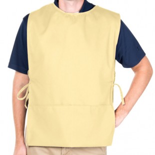 Intedge Yellow Adjustable Poly-Cotton Cobbler Apron with 2 Pockets - 29