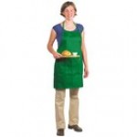 Chef Revival Burgundy Poly-Cotton Customizable Bib Apron with 1 Pocket - 30 Chef Revival Burgundy Poly-Cotton Customizable Bib Apron with 1 Pocket - 30