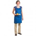 Chef Revival Burgundy Poly-Cotton Customizable Bib Apron with 1 Pocket - 30 Chef Revival Burgundy Poly-Cotton Customizable Bib Apron with 1 Pocket - 30