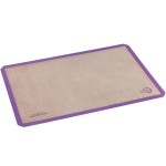 Mercer Culinary M31087PU Full Size Allergen-Free Purple Silicone Baking Mat - 16 1/2