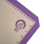 Mercer Culinary M31087PU Full Size Allergen-Free Purple Silicone Baking Mat - 16 1/2