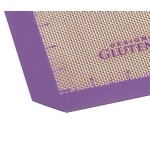 Mercer Culinary M31087PU Full Size Allergen-Free Purple Silicone Baking Mat - 16 1/2